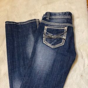 Low rise boot cut jeans size 26/ 34 Rock and Roll